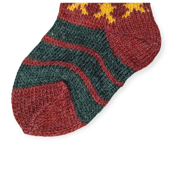 Santa Knit Christmas Stocking 18" x 8" Christmas Cove Like - Picture 5 of 9